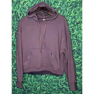 Athleta Recover Hoodie Smoked Almond Brown Sweatshirt Pockets Women’s Medium